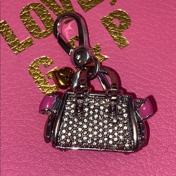 New JUICY COUTURE PAVE STATUS DAYDREAMER BAG CHARM - Picture 3 of 5